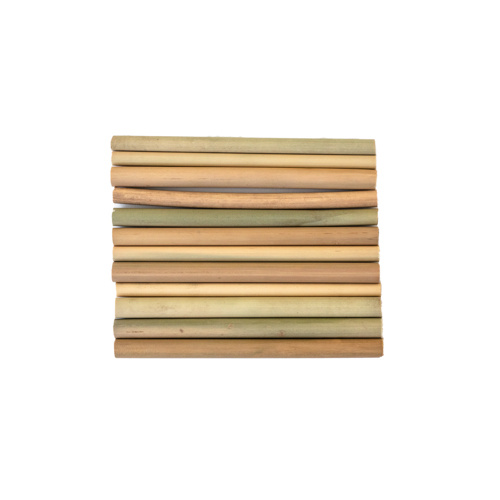 Bamboo Eco Friendly Drinking Straws Set of 12 - 15cm / 1cm Diamater
